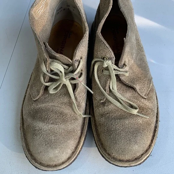 Clarks Originals Desert Boots Women’s Size 6 Sand Suede Casual Chukka Crepe Sole - Picture 8 of 14